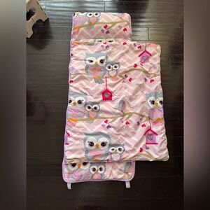 Toddler nap mat nap roll with removable pillow preschool daycare sleeping bag